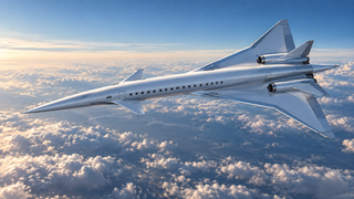 El TsAGI de Zhukovsky mostró un avión supersónico con 4 motores y ala "flotante"