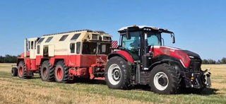 Rostselmash prueba la eficiencia de tracción de los tractores de la serie 1000