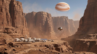 A suitable location for future bases has been found on Mars - the canyon depth reaches 10 km