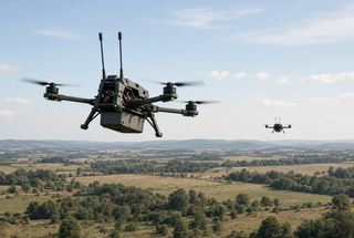 Retrik connected operator with remote FPV drone at a distance of up to 60 km