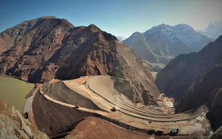 Tajikistan is building the world's tallest 335-meter dam with the participation of RusHydro: Rogun HPP reached 190 meters