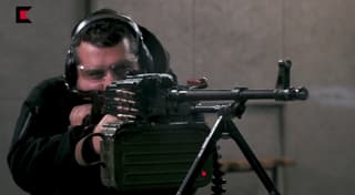 Shoots down low-flying enemy drones: Russian gunsmiths have developed a mount for the Kalashnikov machine gun