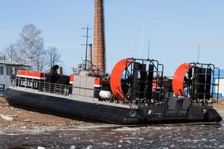 The largest civilian air cushion vessel "Haska-10" was launched in the Yaroslavl Region