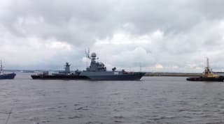 Destruyó lanchas kamikaze en el mar Báltico: el pequeño buque antisubmarino "Urengói" salió a maniobras
