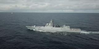 Russian frigate "Alexander Gorshkov" repelled an air "attack" in the Atlantic