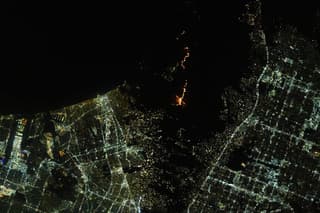 El cosmonauta ruso Gorbunov fotografió los incendios en Los Ángeles desde la EEI