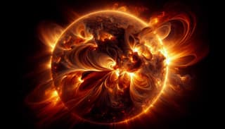 Сразу три мощных вспышки предпоследнего класса произошли на Солнце 25 февраля