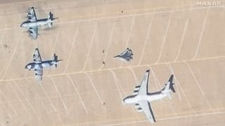 Спутники засекли истребитель Су-57 и военно-транспортный самолет Ил-76 на авиабазе в Иране