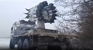 Российские умельцы установили корабельный бомбомёт РБУ-6000 на шасси от «Урала»