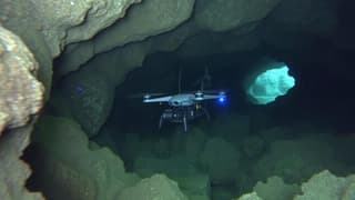 Drone Explores Mysteries of Blue Lake in Shulgan-Tash Cave in Bashkiria