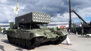 "Uralvagonzavod" modernized TOS-1A "Solntsepyok"