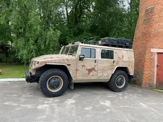 With a Shower, TV, and Designer Interior: 2004 GAZ-2330 "Tiger" for Sale in Moscow