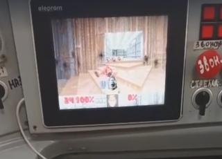 Doom Launched on the Onboard Computer of a Soviet LM-68M2 "Retro" Tram