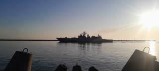 Построенный Россией для ВМС Индии фрегат «Буревестник» впервые показали на фото