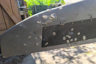 El dron de reconocimiento SKAT 350 M de "Kalashnikov" sobrevivió a una ráfaga de disparos automáticos y continuó funcionando