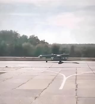 Появились первые кадры ударного БПЛА «Орион» с секретной ракетой «Бандероль»