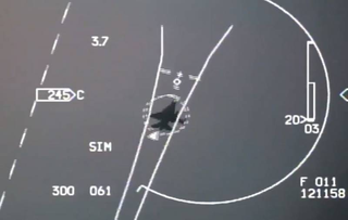 Aparece un video único del encuentro de un dron ruso con un F-16 estadounidense