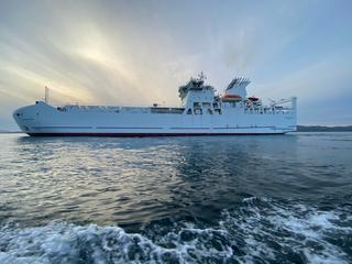 Sea evacuation system tested on the "Aleksandr Deev" ferry in Sakhalin