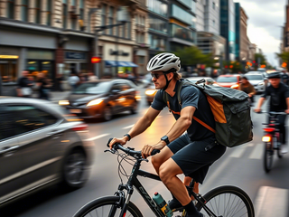 ¿Qué hacer en caso de un accidente de tráfico con un repartidor en bicicleta de un servicio de entrega: regla principal?