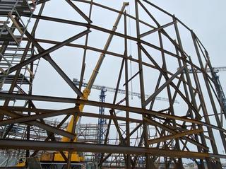 Росатом начал сборку внутренней защитной оболочки здания реактора Ленинградской АЭС-2