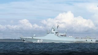 Корабль «Виктор Великий» поразил из ЗРК «ТОР-М2» ракету-мишень «Уран», запущенную с корвета «Стойкий»