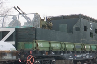 El tren blindado "Volga" fue protegido con blindaje de 20 mm y modernizado con modernos medios de guerra electrónica "Kamysh"