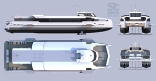 Пассажирский катамаран проекта HSC120 построят «Пелла» и «Си Тех»