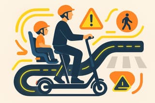 La multa por transportar niños en patinetes eléctricos podría aumentar hasta 10.000 rublos