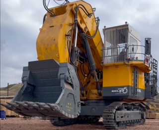The first Belarusian mining excavator BELAZ BX20012 delivered to Khakassia