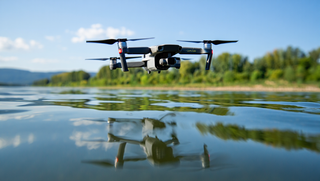 La empresa Wheelies prueba una nueva tecnología de vuelos autónomos de drones sobre el agua