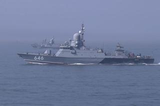 Ракетные «Буяны» и «Гепард» Каспийской флотилии открыли огонь из артиллерии АК-177 и зениток «Оса-МА-2»