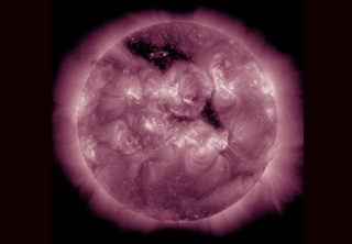 A coronal hole is approaching the zone of influence on Earth