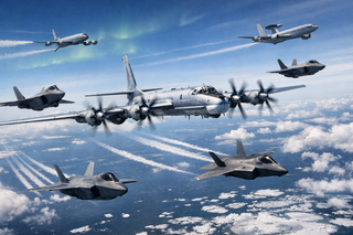 Una docena de aviones estadounidenses y canadienses interceptaron los Tu-142 rusos cerca de Alaska