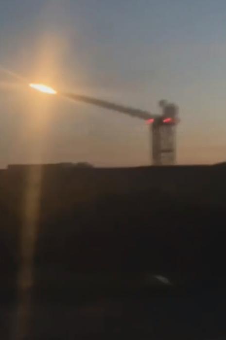 Trabajo del SAM "Pantsir-SMD" desde una torre de 25 metros
