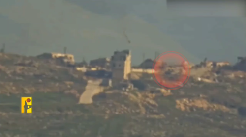 Operation of the Kornet ATGM in Lebanon against a Merkava Mk.4 tank