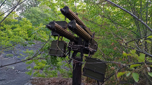 Turret based on three "Maxim" system heavy machine guns