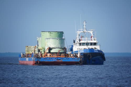 Trampa de fusión para la central nuclear de Leningrado-2