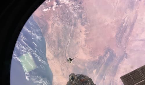 Approach of the "Soyuz MS-29" spacecraft to the ISS