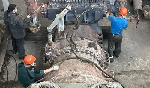 Работы на турбине Воронежской ТЭЦ-1
