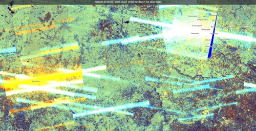 Flare-ups on Sentinel-1 satellite