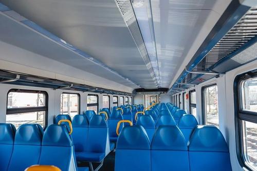 Train car interior