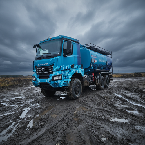 fuel tanker on KAMAZ-65959 chassis