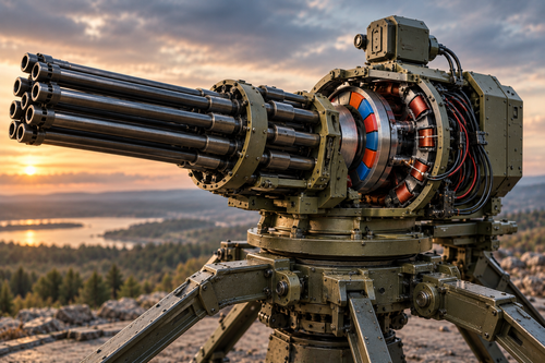 Gatling without barrel rotation: an engineer from St. Petersburg patented a magnetic control system for a multi-barreled weapon