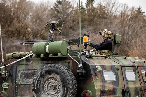Mock-up of the "Tigr" armored vehicle
