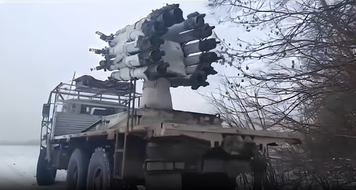 Бомбомёт РБУ-6000 на шасси Урал-4320