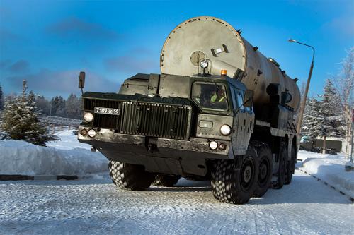 Транспортно-загрузочная машина 5Т92 для противоракет ближнего перехвата