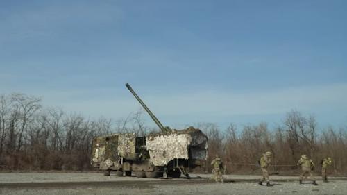 Self-propelled gun "Malva" with a new gun