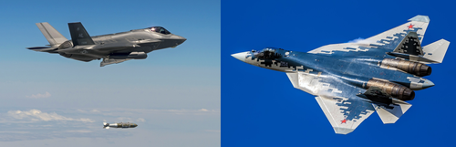 F-35 and Su-57