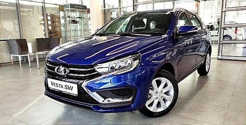 Lada Vesta in blue
