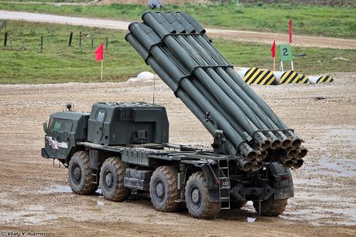 Боевая машина 9А52-2 РСЗО 9К58 «Смерч»